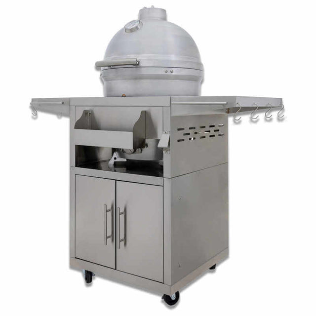 Blaze 20 Inch Cast Aluminum Kamado Grill W/ Cart