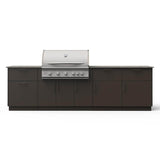 Blaze High Noon 10-Ft Outdoor Kitchen Island w/ 40-Inch Premium LTE+ Grill in Architectural Bronze w/ Keon Countertop