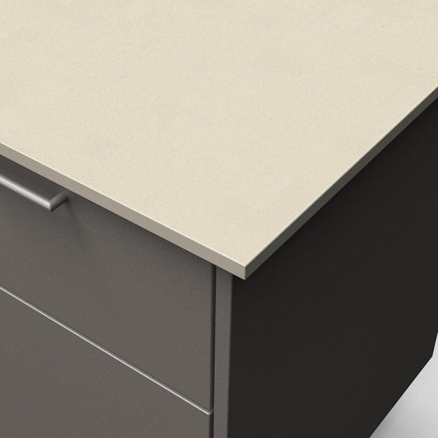 Blaze Morning Glow 10-Ft Outdoor Kitchen Island w/ 40-Inch Premium LTE+ Grill, Fridge in Gunmetal w/ Aeris Countertop