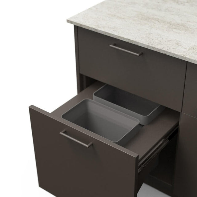 Blaze High Noon 10-Ft Outdoor Kitchen Island w/ 32-Inch Premium LTE+ Grill in Architectural Bronze w/ Keon Countertop