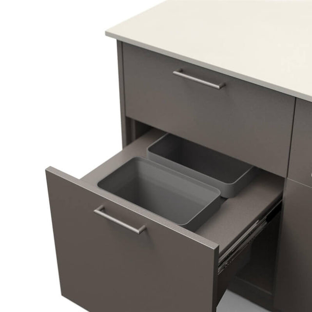 Blaze High Noon 10-Ft Outdoor Kitchen Island w/ 32-Inch Premium LTE+ Grill in Gunmetal w/ Aeris Countertop