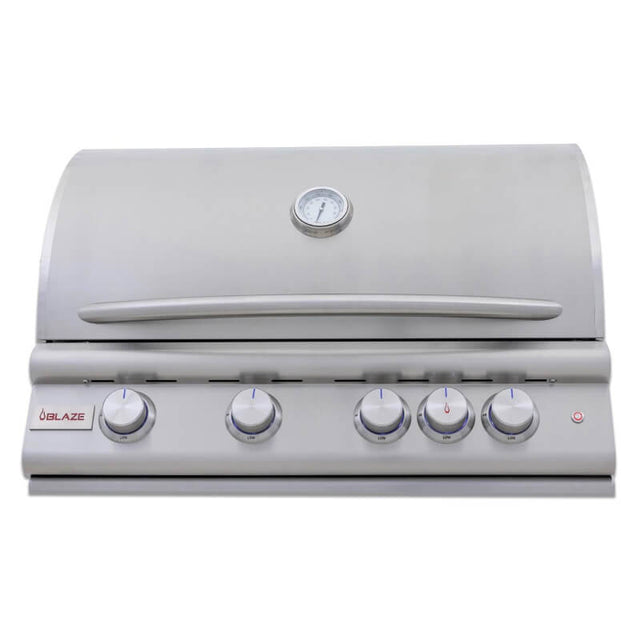 Blaze Sunset 10-Ft Outdoor Kitchen Island w/ 32-Inch Premium LTE+ Grill in Architectural Bronze w/ Aeris Countertop