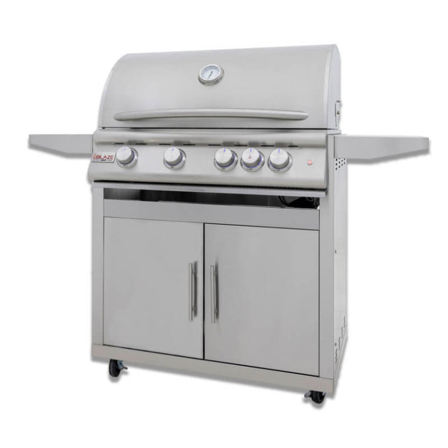 Blaze Premium LTE+ Marine 32 Inch 4-Burner Gas Grill With Rear Infrared Burner