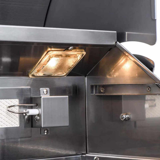 Blaze Morning Glow 10-Ft Outdoor Kitchen Island w/ 40-Inch Premium LTE+ Grill, Fridge in Gunmetal w/ Aeris Countertop
