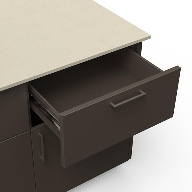 Blaze Sunset 10-Ft Outdoor Kitchen Island w/ 32-Inch Premium LTE+ Grill in Architectural Bronze w/ Aeris Countertop