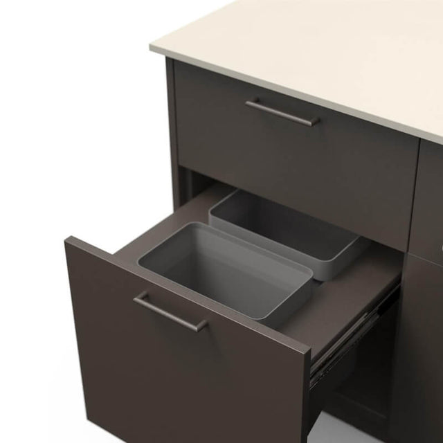 Blaze Sunset 10-Ft Outdoor Kitchen Island w/ 32-Inch Premium LTE+ Grill in Architectural Bronze w/ Aeris Countertop