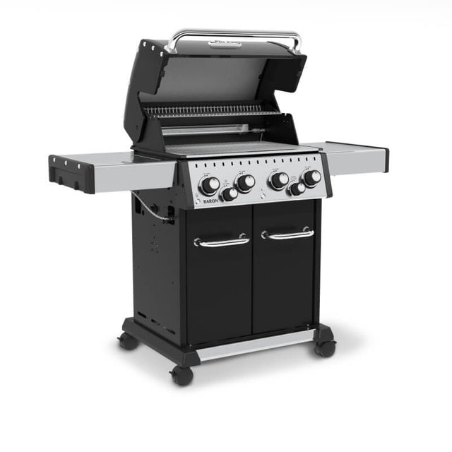 Broil King Baron 490 PRO 4-Burner Propane Gas Grill With Rotisserie & Side Burner