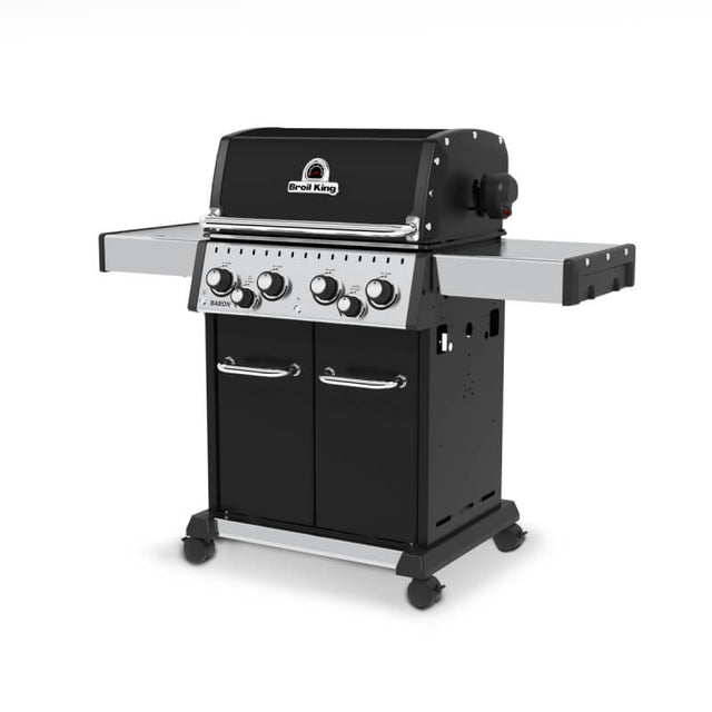 Broil King Baron 490 PRO 4-Burner Propane Gas Grill With Rotisserie & Side Burner