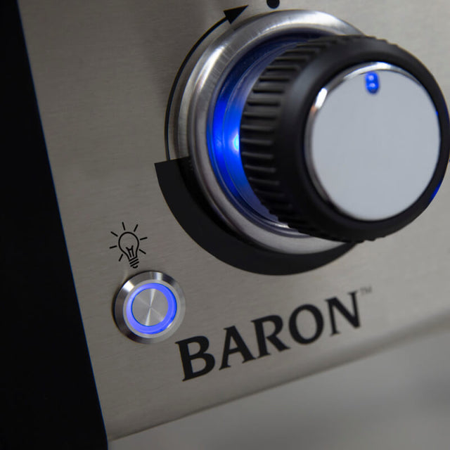 Broil King Baron 490 PRO 4-Burner Propane Gas Grill With Rotisserie & Side Burner