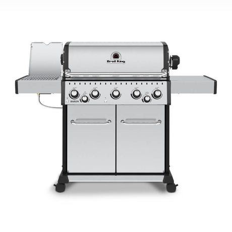Broil King Baron S 590 PRO IR 5-Burner Gas Grill With Rotisserie & Infrared Side Burner