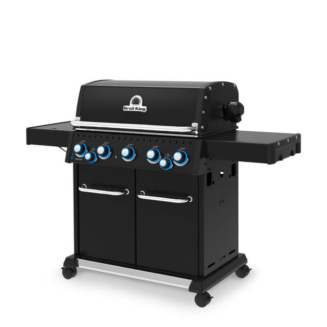 Broil King Baron Shadow 590 PRO Black 5-Burner Propane Gas Grill With Rotisserie & Side Burner