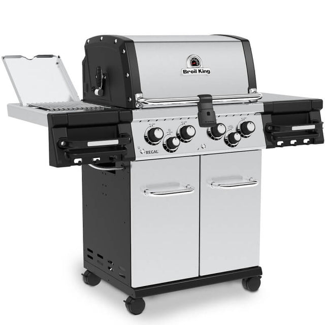 Broil King Regal S 490 PRO IR 4-Burner Gas Grill With Rotisserie & Infrared Side Burner