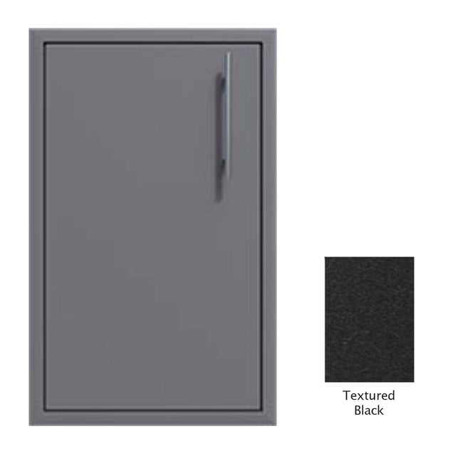 Canyon Series 18"w by 29"h Single Door Enclosure w/ Adj. Shelf (Left Hinge) In Textured Black - CAN001-F01-LftHng-TexturedBlack