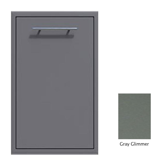 Canyon Series 18"w by 29"h Trash Pullout Drawer Enclosure (Bin Included) In Grey Glimmer - CAN001-F04-TexturedGreyGlimmer