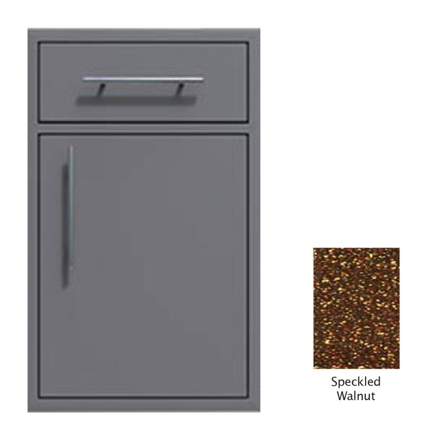 Canyon Series 18"w by 29"h Single Door, Drawer Enclosure w/ Adj. Shelf (Right Hinge) In Speckled Walnut - CAN002-F01-RghtHng-SpeckWalnut