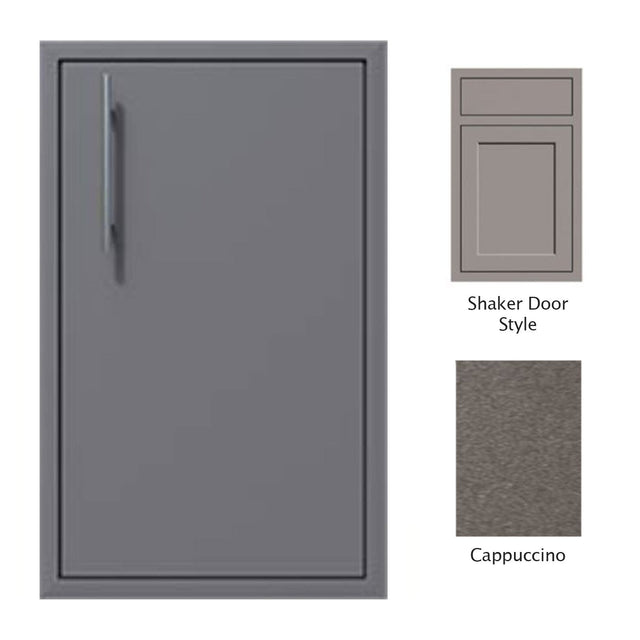 Canyon Series Shaker Style 24"w by 29"h Single Door Enclosure w/ Adj. Shelf (Right Hinge) In Cappuccino - CAN004-F01-Shaker-RghtHng-Cappuccino