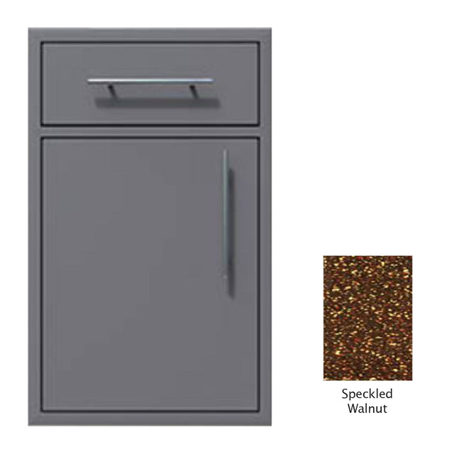 Canyon Series 24"w by 29"h Single Door, Drawer Enclosure w/ Adj. Shelf (Left Hinge) In Speckled Walnut - CAN005-F01-LftHng-SpeckWalnut