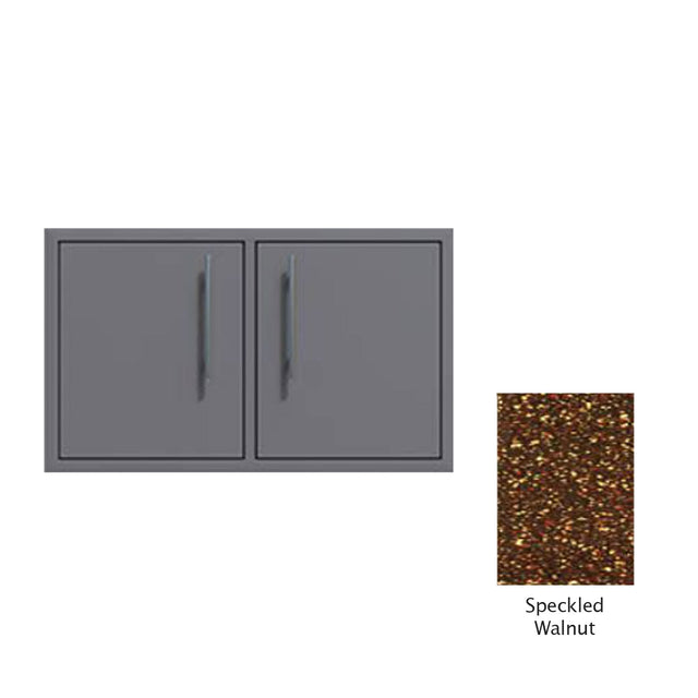 Canyon Series 30"w by 18"h Under-Grill Double Door Enclosure In Speckled Walnut - CAN007-F01-SpeckWalnut