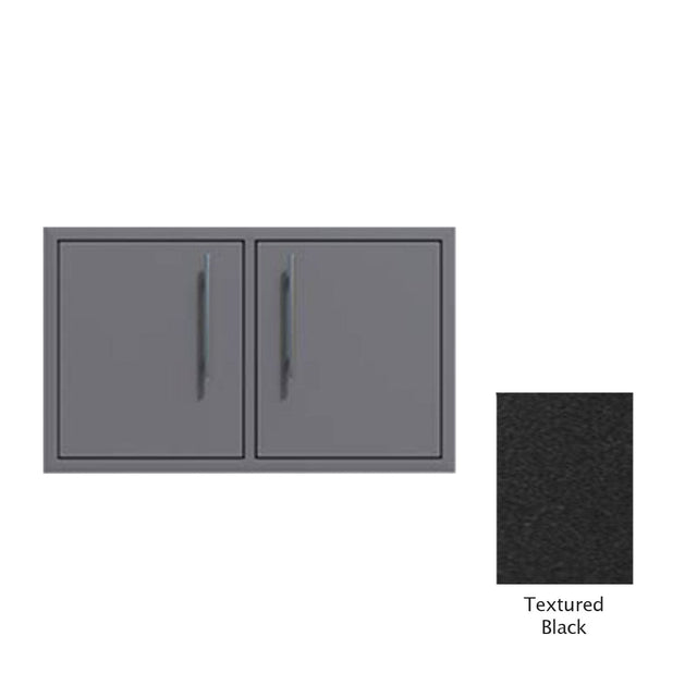 Canyon Series 30"w by 18"h Under-Grill Double Access Door In Textured Black - CAN007-F02-TexturedBlack