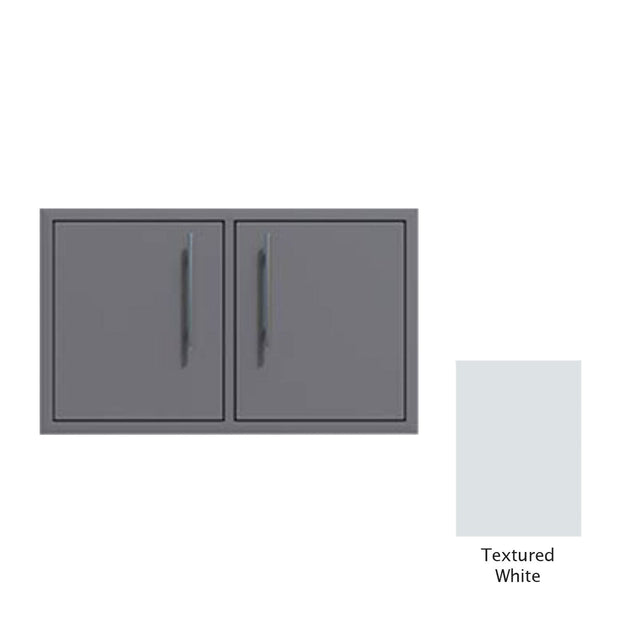 Canyon Series 30"w by 18"h Under-Grill Double Access Door In Textured White - CAN007-F02-TexturedWhite