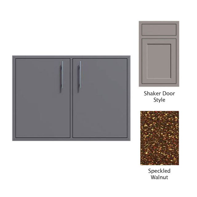 Canyon Series Shaker Style 30"w by 29"h Double Door Enclosure w/ Adj. Shelf In Speckled Walnut - CAN008-F01-Shaker-SpeckWalnut
