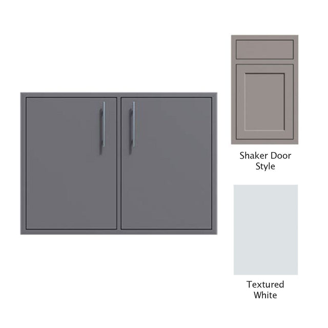 Canyon Series Shaker Style 30"w by 29"h Double Door Enclosure w/ Adj. Shelf In Textured White - CAN008-F01-Shaker-TexturedWhite