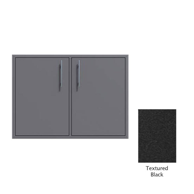 Canyon Series 36"w by 29"h Double Door Enclosure w/ Adj. Shelf In Textured Black - CAN0011-F01-TexturedBlack