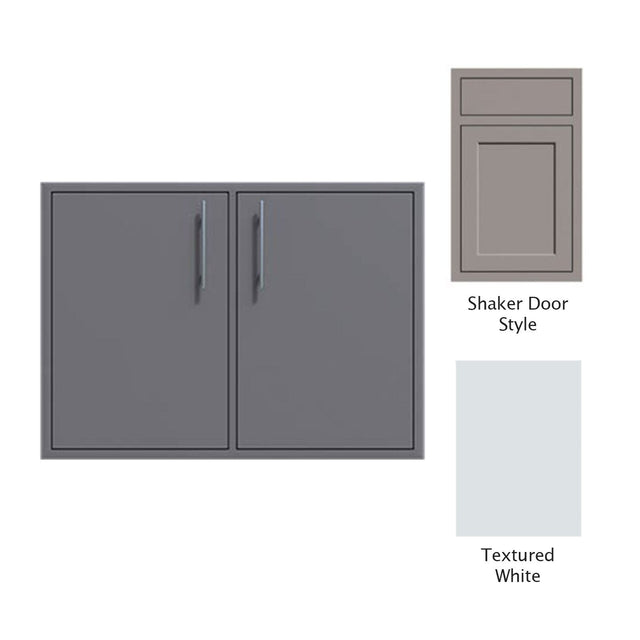 Canyon Series Shaker Style 30"w by 29"h Double Access Door In Textured White - CAN008-F02-Shaker-TexturedWhite
