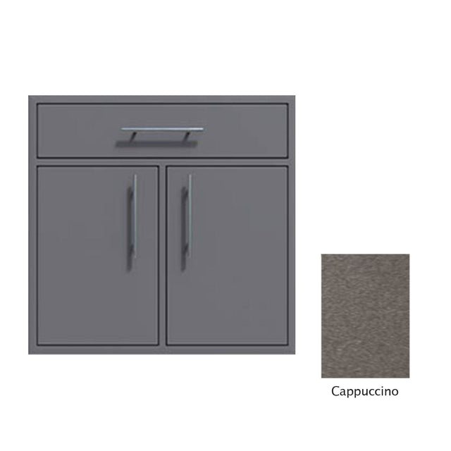 Canyon Series 30"w by 29"h Double Door, Drawer Enclosure w/ Adj. Shelf In Cappuccino - CAN009-F01-Cappuccino