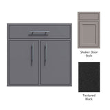 Challenger Designs Canyon Series Double Combo cabinet – Shaker doors, Textured Black