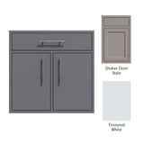 Challenger Designs Canyon Series Double Combo cabinet – Shaker doors, Textured White