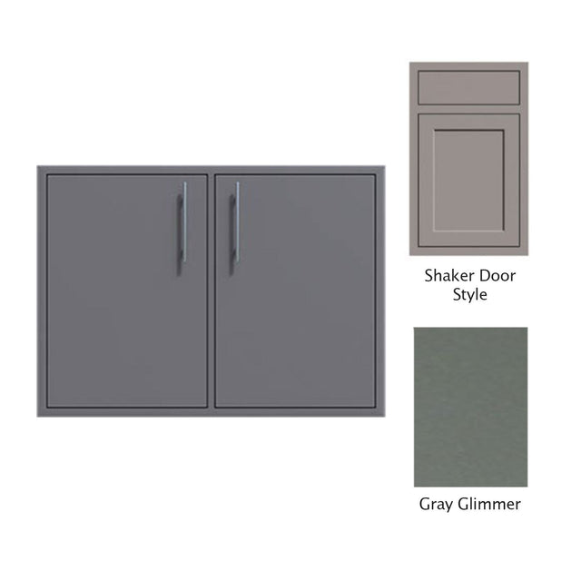 Canyon Series Shaker Style 30"w by 29"h Double Access Door In Grey Glimmer - CAN008-F02-Shaker-TexturedGreyGlimmer