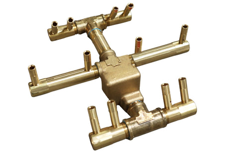 Crossfire CFBCT Circular Tree-Style Brass Gas Fire Pit Burner