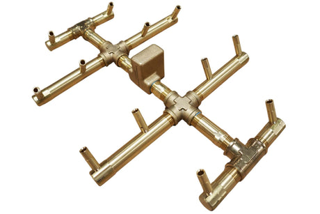 Crossfire CFBCT Circular Tree-Style Brass Gas Fire Pit Burner