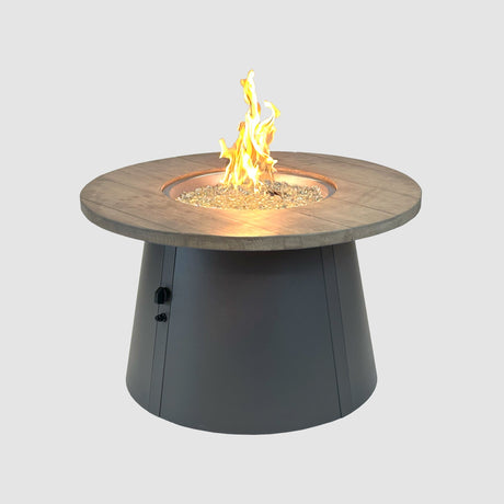 The Outdoor GreatRoom Cirvalo Round Gas Fire Pit Table