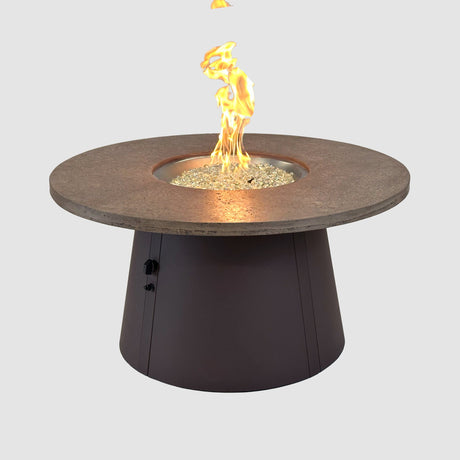 The Outdoor GreatRoom Cirvalo Round Gas Fire Pit Table