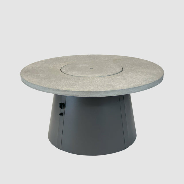 The Outdoor GreatRoom Cirvalo Round Gas Fire Pit Table