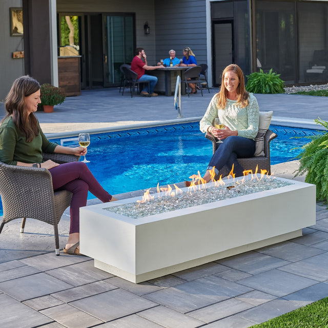 The Outdoor GreatRoom Cove Linear Gas Fire Pit Table 72"