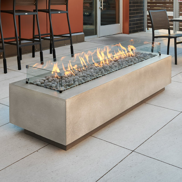 The Outdoor GreatRoom Cove Linear Gas Fire Pit Table 72"