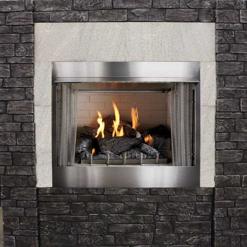 Carol Rose Vent Free Outdoor Fireplace