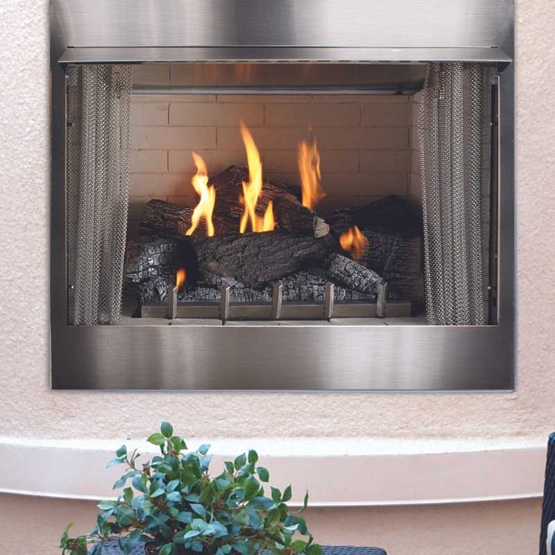 Carol Rose Vent Free Outdoor Fireplace - Thumbnail 2
