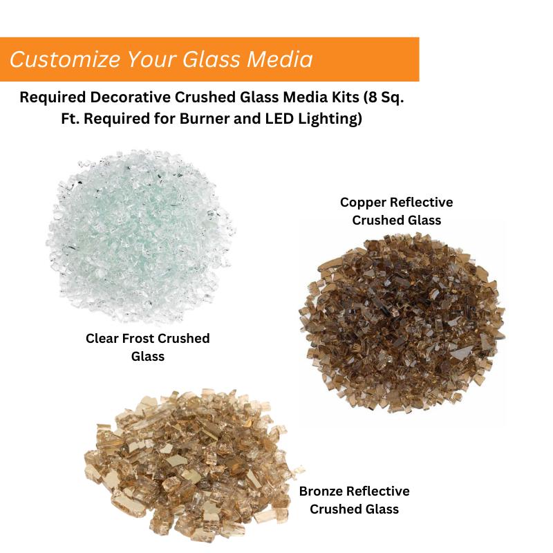 Carol Rose 48" Vent Free Outdoor Stainless Steel Linear Fireplace | OLL48FP