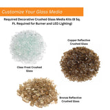 Carol Rose 48" Vent Free Outdoor Stainless Steel Linear Fireplace | OLL48FP