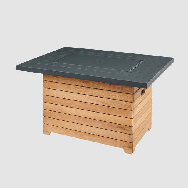 Darien Rectangular Gas Fire Pit Table 42"