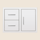Summerset DC2-30 30-Inch 2-Drawer & Access Door Combo - straight view