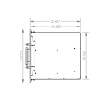 Summerset DC2-36 Drawer & Door Combo - side dimensions diagram