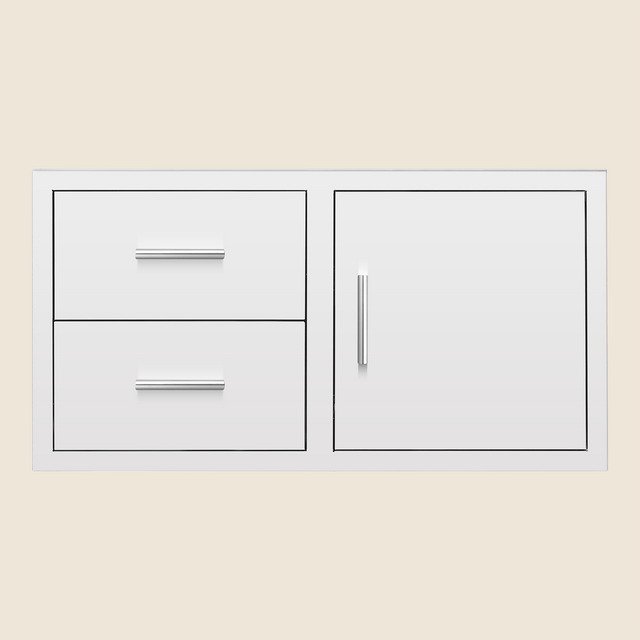 Summerset DC2-42 42-Inch 2-Drawer & Access Door Combo - straight view