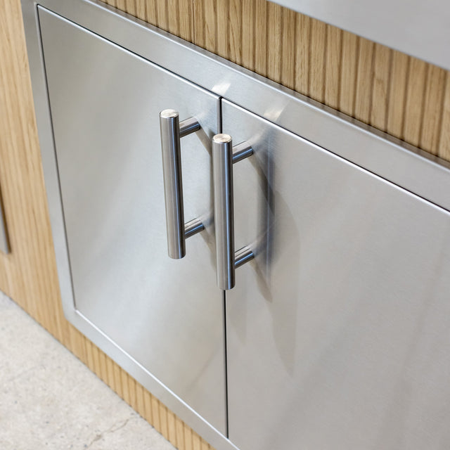 Summerset DD-26 Double Access Door - installed in outdoor kitchen island