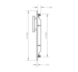 Summerset DD-26 Double Access Door - side dimensions diagram