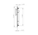Summerset DD-33 Double Access Doors - side dimensions diagram